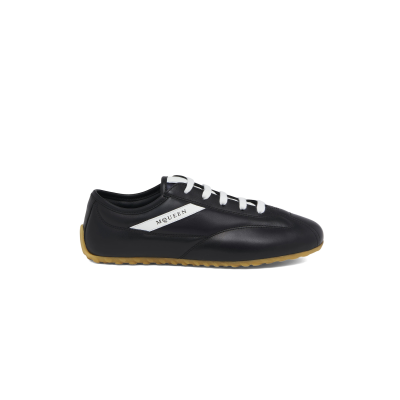 ALEXANDER MCQUEEN BOXE LOW-TOP LEATHER SNEAKERS 862794WIAJ81550